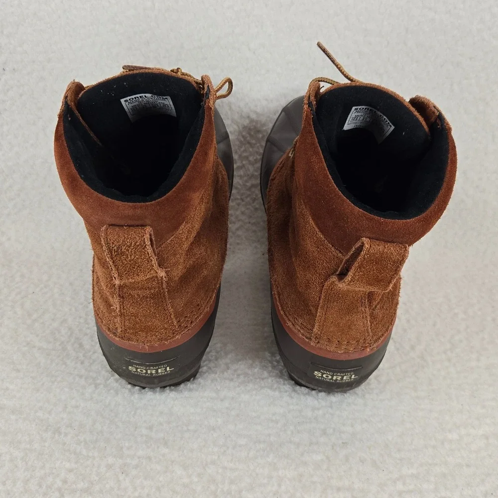 Sorel Mens Cheyanne II Waterproof Duck Boots 10.5 Brown Suede NM3447-242 Outdoor